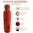 thumbnail image 4 of IMTRA FASHION Pure Copper Water Bottle 32 OZ/950 M Leak Proof Floral Printed Ayurvedic Copper Bottle for Sports, Yoga, Travel & Daily Use, 4 of 6