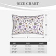 thumbnail image 4 of Daiia Lavender Flowers Bedding Waterproof Pillow Protector Zippered Queen – Bed Bug Proof Pillow Encasement-14"x20", 4 of 6
