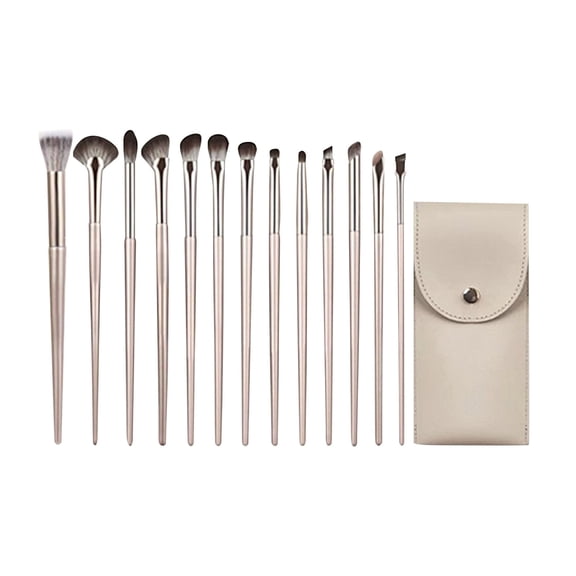 Eye Makeup Brush Set for Beginners - Soft Non Skin Binding Brushes for Eye Shadow with Portable Storage and Precision Dyeing