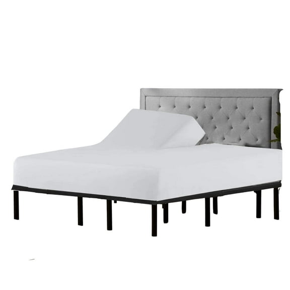 Split Head Flex King Size - 100% Giza Cotton -Ultra-Soft Hotel Luxury - Deep Pocket - Durable and Long Lasting - FlexTop King Fitted Sheet (Split Head Flex King, White)