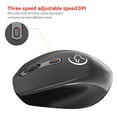 thumbnail image 6 of Rechargeable 4G Wireless Mouse, Metal Noiseless Silent Mouse with 5 Million Times Switch, 1200/1600/2400 DPI, Ergonomic Design, Portable, for PC Laptop Windows Mac, 6 of 9
