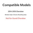 thumbnail image 4 of Chrome Molding Style Driver Left Side Quarter Window Quarter Glass Compatible with Jeep Cherokee 2014-2018 Models (Not For Grand Cherokee), 4 of 7