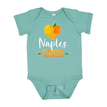 

Inktastic Naples Florida Orange in Heart Gift Baby Boy or Baby Girl Bodysuit