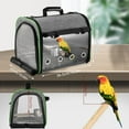 thumbnail image 5 of Portable Parrot Travel Cage with Stainless Steel Mesh and Transparent Window for Birds, 5 of 5