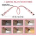 thumbnail image 4 of 360 Foldable Neck Reading Lamp, 3 Colors Rechargeable Led Book Reading Light In Bed, 1000mah Neck Light For Read, Knit, Repair, 4 of 5