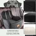 thumbnail image 4 of Asiento de coche Dog Booster Lealchum para mascotas pequeñas y medianas, color negro, 4 of 6