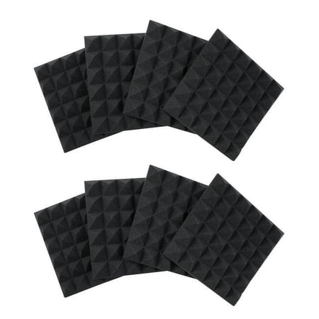 UPC: 0716408556734 | Gator Frameworks 3726025 2 in. Thick Acoustic Foam Pyramid Panels  Charcoal Color – 12 x 12 in.