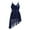 Navy Blue, variant on YiZYiF Girls V-Neck Sequined Ballet Dance Dress Lyrical Performance Camisole Leotard Navy Blue 10-12