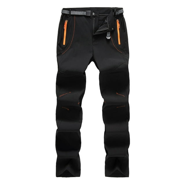 Leodye Pantalon de Travail à la Mode et Confortable pour Hommes Cargo Tactique Ripstop Imperméable Léger pour Randonnée en Plein Air avec Poches Noir TTTG(TTTG)