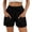 Black, variant on Women's Casual Summer Elastic Waist Comfy Shorts with Pockets