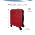 thumbnail image 4 of MALETA DE MANO RÍGIDA 20 PULGADAS CON RUEDAS 360 Y CANDADO TSA MARCA GRAVITA, 4 of 5