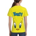 thumbnail image 5 of Looney Tunes Tweety Bird Cute Teen T-Shirt Crewneck Short Sleeve Double-Sided Print Summer Tee Shirts Top For Youth Boys Girls Children X-Large, 5 of 7