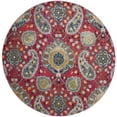 thumbnail image 5 of SAFAVIEH Madison Hope Floral Paisley Area Rug, Fuchsia/Gold, 6'7" x 6'7" Round, 5 of 6