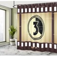 thumbnail image 5 of Ambesonne Old Hollywood Shower Curtain, Countdown Screen, 69"Wx70"L, Brown Camel and Black, 5 of 5