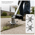 thumbnail image 4 of Steel Wire Trimmer Head 6-Cutter Weed Brush for Pavement Rust Removal, 150mm, Silver, 2-Pack, 4 of 6