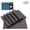 Coffee, variant on Nuu Garden Avestar Placemats Set of 6 for Dining Table Washable Woven Vinyl Placemat Non-Slip Heat Resistant Kitchen Table Mats, Gift Box, Dark Gray