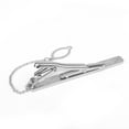 thumbnail image 2 of Pince à Cravate Simple en Métal Argenté pour Hommes, 2 of 6