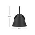 thumbnail image 2 of 81220BK Lark Wes - 10W 1 LED Small Outdoor Gooseneck Barn Light-10.5 Inches Tall and 8 Inches Wide-Black Finish, 2 of 23