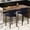 Blue 2 pack, variant on Upholstered Bar Stools Set of 2, 26″ Counter Height Bar Stools with Wood Legs, Kitchen Island Stools with Back, Linen Fabric , Curved Back, Metal Footrest, for Kitchen Island Dining Room Bar, Beige