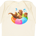 thumbnail image 4 of Inktastic Cute Otter Float Boys or Girls Long Sleeve Baby Bodysuit, 4 of 5