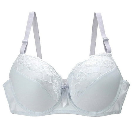 Aligament Sports Bras for Women  Women s Underwear 34/75 36/80 38/85 40/90 42/95 44/100 Bcde Cup Bra Sexy Lace Bra for Women Lingerie Plus Size  White