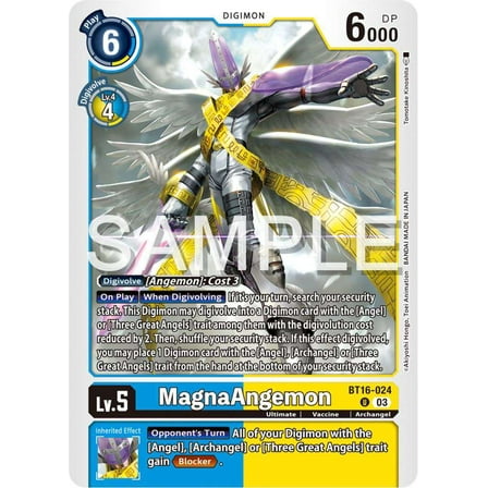 Digimon Beginning Observer Uncommon MagnaAngemon BT16-024