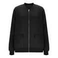 thumbnail image 5 of cocolona Fall Jackets Womens Zip Up Sweatshirts Tops Long Sleeve Casual Solid Color Jacket Coats with Pockets Winter Outfits, 5 of 8