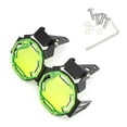 thumbnail image 1 of 1 Pair Aluminium Alloy Motorbike Foglight Guard Portable Detachable Replacement Dustproof Light Protector with Installing Screws Green, 1 of 6