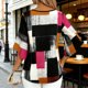 thumbnail image 5 of Camisas de Manga 3/4 de Mujer Elegante Blusa Suelta con Cuello en V con Estampado Floral Geométrico para Trajes Informales, de Trabajo O Sociales, 5 of 6