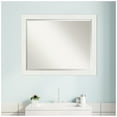 thumbnail image 6 of Vanity White Narrow Beveled Wood Bathroom Wall Mirror, 6 of 10