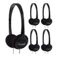 thumbnail image 1 of Auriculares Koss KPH7, livianos y portátiles, supraaurales, paquete de 5, negros, 1 of 2