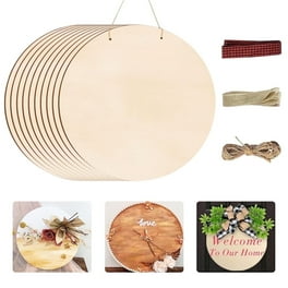 Natural Birch Wood Door Sign with string: 23-28cm Natural Birch Wood Door Sign with string: 23-28cm