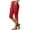 08-Red, variant on Diufon Capri Leggings for Women High Waisted Side Slit Stretch Cropped Pants Summer Casual Capris Yoga Pant