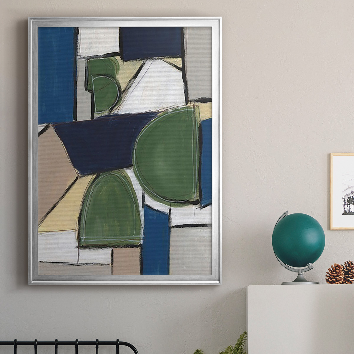 Spatial Mix II Premium Framed Print, in Gold, Black, or Silver - Ready to Hang
