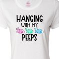 thumbnail image 4 of Inktastic Easter Hanging with My Peeps Pastel Bunnies Women's T-Shirt, 4 of 5