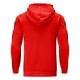 thumbnail image 5 of KaLI_store Mens Hoodies with Zipper Mens Casual Pullover Hoodie Long Sleeve Cotton Hooded Sweatshirts with Kanga Pocket Red,XXL, 5 of 5