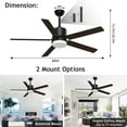 thumbnail image 3 of Skeven Ceiling Fans with Lights and Remote, 60 inch Outdoor Ceiling Fan with Remote, Modern with Lights for Patio Farmhouse Bedroom, 3 of 7