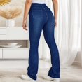 thumbnail image 5 of Akiihool Womens Jeans Bootcut High Waisted Stretch Flare Bell Bottoms Jeans, Blue Size XL, 5 of 7