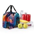 thumbnail image 6 of Lsque Vibrant Fluid Motion Art Pattern Lunch Bag Women/Men Insulated Lunch Box,Small Leakproof Cooler Food Lunch Containers Reusable High Capacity Lunch Tote Bags, 6 of 6