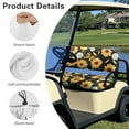 thumbnail image 6 of Uorisanigo Sunflower Butterfly Golf Seat Cushion Soft Comfortable Golf Cart Seat Cover Replacement Non-Slip Cushion and Backrest Pad for EZGO TXT RXV/Club Car DS Easy to Clean, 6 of 7