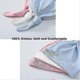 thumbnail image 4 of 3pcs Baby Cotton Top Knot Beanie Hat Infant Adjustable Cap For Girls Boys 0-1 Age(white), 4 of 5