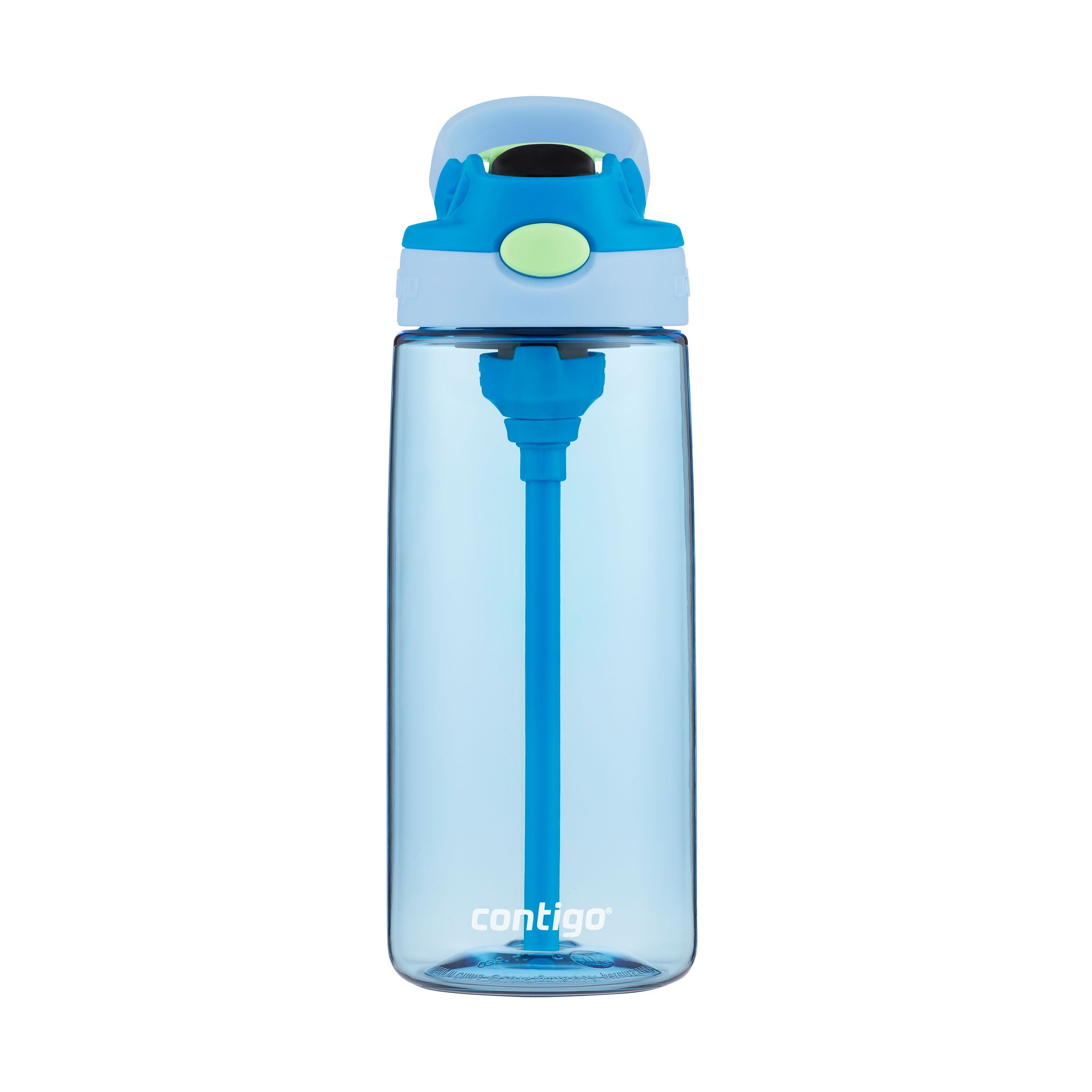Contigo Kids Water Bottle with AUTOSPOUT Straw Lid Blue Poppy, 20 fl oz.