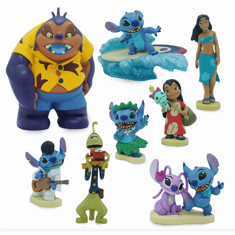 Disney Lilo And Stitch 8-Piece PVC Action Figures Set