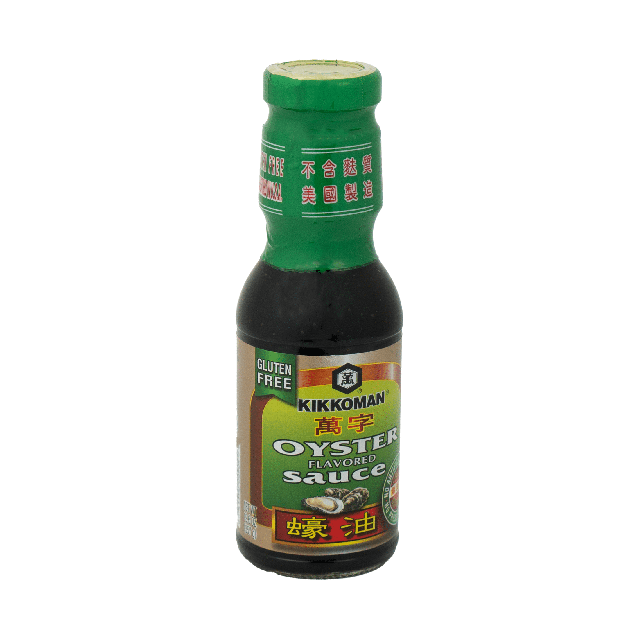 Kikkoman Gluten‑Free Oyster‑Flavored Sauce, 12.6 oz Glass Bottle