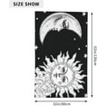 thumbnail image 5 of Bath Towel Sun and Moon Black and  Witchy Beach Towels Soft Absorbent Washcloths Quick Dry Luxury Hotel Quality Towelling for Adults Kids Bathroom Spa Gym Swimming 31.5 x 51.2 Inch Oversized, 5 of 7