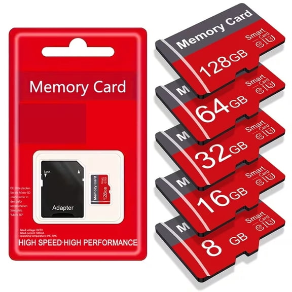 1PC Memory Card 128GB 64GB 32GB 16GB With Card Reader And Adapter, High Speed Micro TF Card 8GB 4GB 2GB 1GB, A1 C10 Memory TF Card For Tablet/Camera/Mobile Phone/Driving Recorder/Car Audio/Game Conso