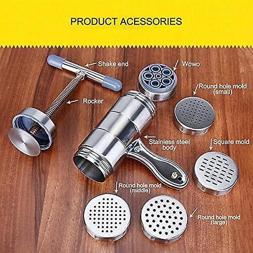 Stainless Steel Noodle Maker,Manual Pasta Machine Stainless Steel Pasta Maker Pasta Press Noodle Machine,