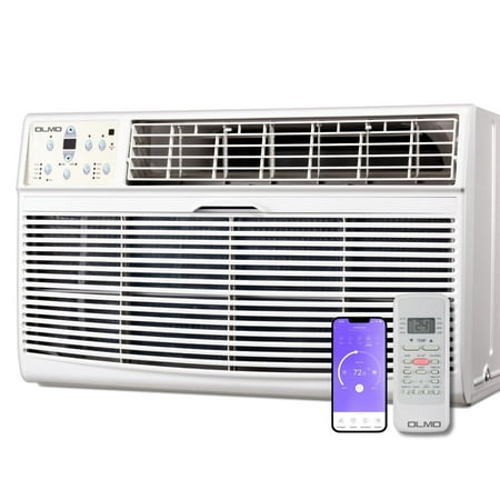 OLMO TTW 12,000 btu 115V Through-the-Wall Air Conditioner with Remote Control and built in Smart Kit, Cooling Only (R32 Refrigerant)