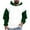 Green, variant on Men's Hoodies Pullover Long Sleeve Hooded Colour Block Knitted Sweatshirt Top Casual Black M