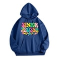 thumbnail image 1 of WEAIXIMIUNG Sweatshirts Courts pour Femmes Grande Taille Décontracté Col Rond avec Poche Saison Senior 2025 Hoodie, 1 of 3